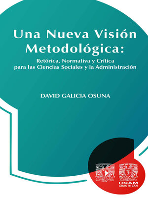 cover image of Una nueva visión metodológica